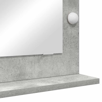 Vaskeskab Spejl Beton Grå 70 x 50 x 18 cm Rektangulær