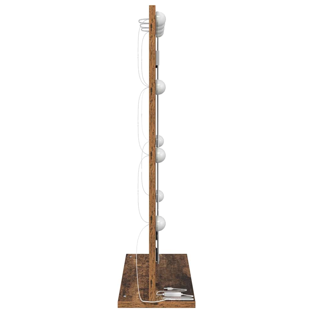 Vaskeskab Spejl Rektangulær med spejl Røget eg 70 x 50 x 18 cm