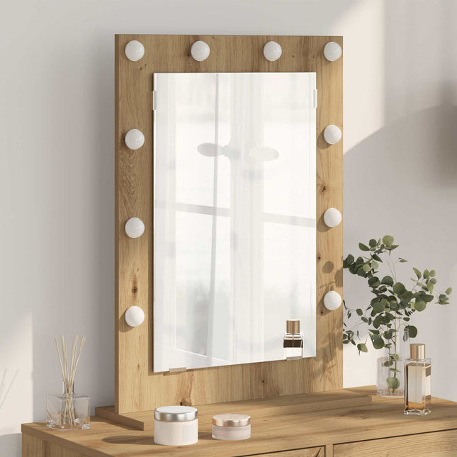 Vaskeskab Spejl Artisan Egetræ 70 x 50 x 18 cm Rektangulær