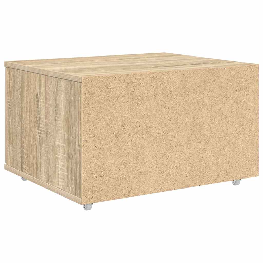 Skuffeskab med hjul Sonoma eg 55 x 45 x 31 cm