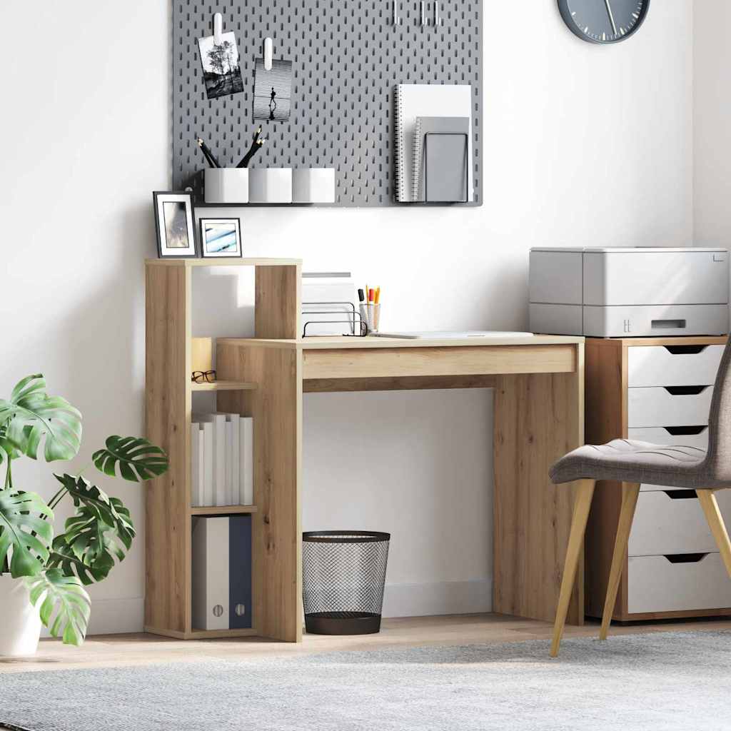 Bord med hylde Artisan Egetræ 100 x 40 x 90 cm Konstrueret træ