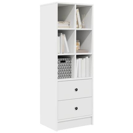 Highboard med skuffe Hvid 45,5 x 34 x 127 cm