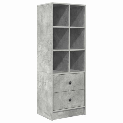 Highboard med skuffe Beton Grå 45,5 x 34 x 127 cm