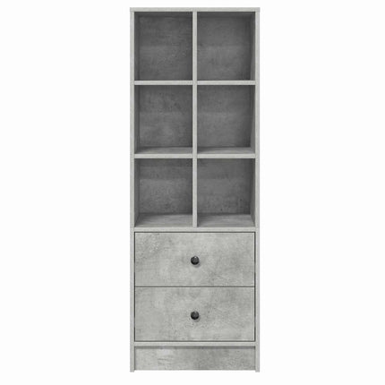 Highboard med skuffe Beton Grå 45,5 x 34 x 127 cm