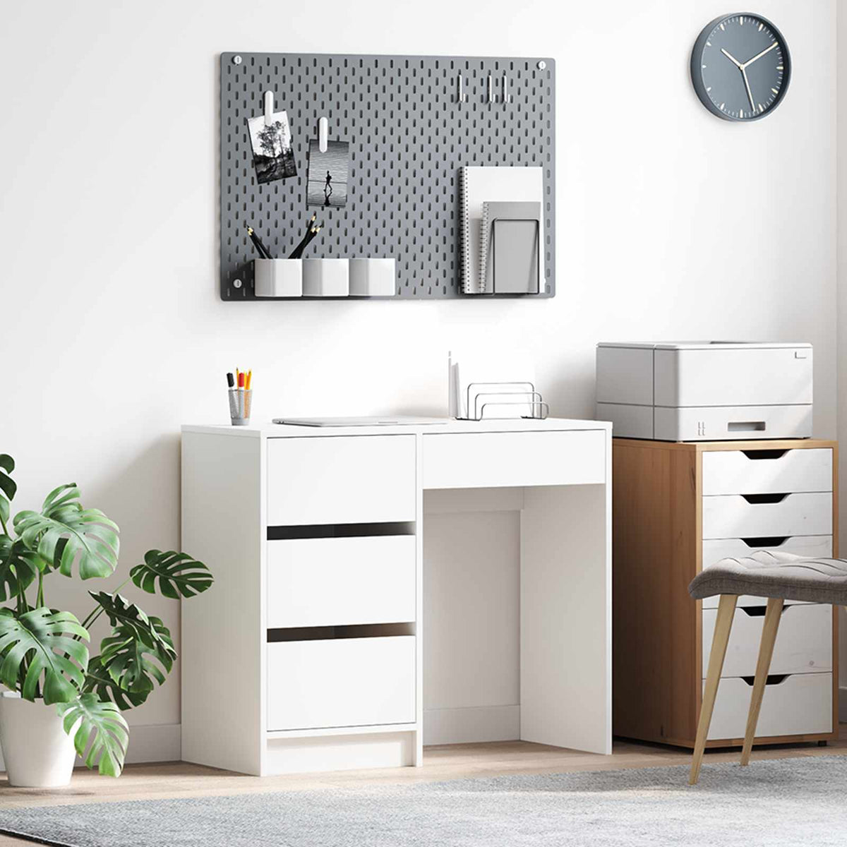 Bord Hvid Konstrueret tr 90 x 37.5 x 75 cm