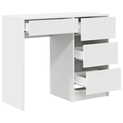 Bord Hvid Konstrueret træ 90 x 37.5 x 75 cm