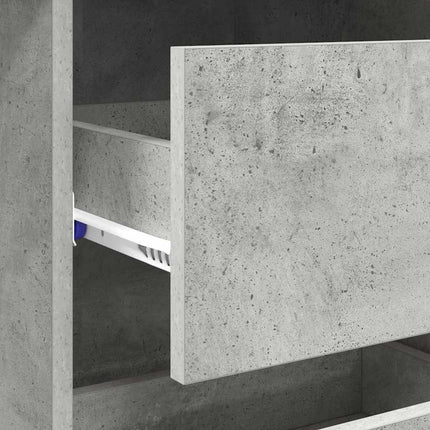 Bord Beton Grå Konstrueret træ 90 x 37.5 x 75 cm