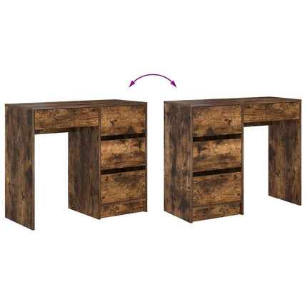 Bord Røget eg Konstrueret træ 90 x 37.5 x 75 cm
