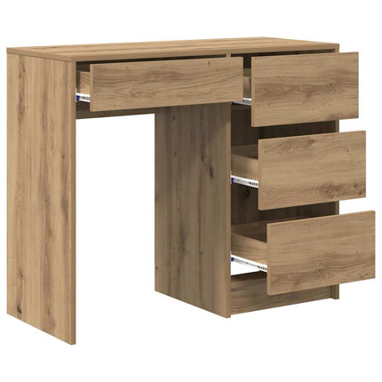 Bord Artisan Egetræ 90 x 37.5 x 75 cm Konstrueret træ