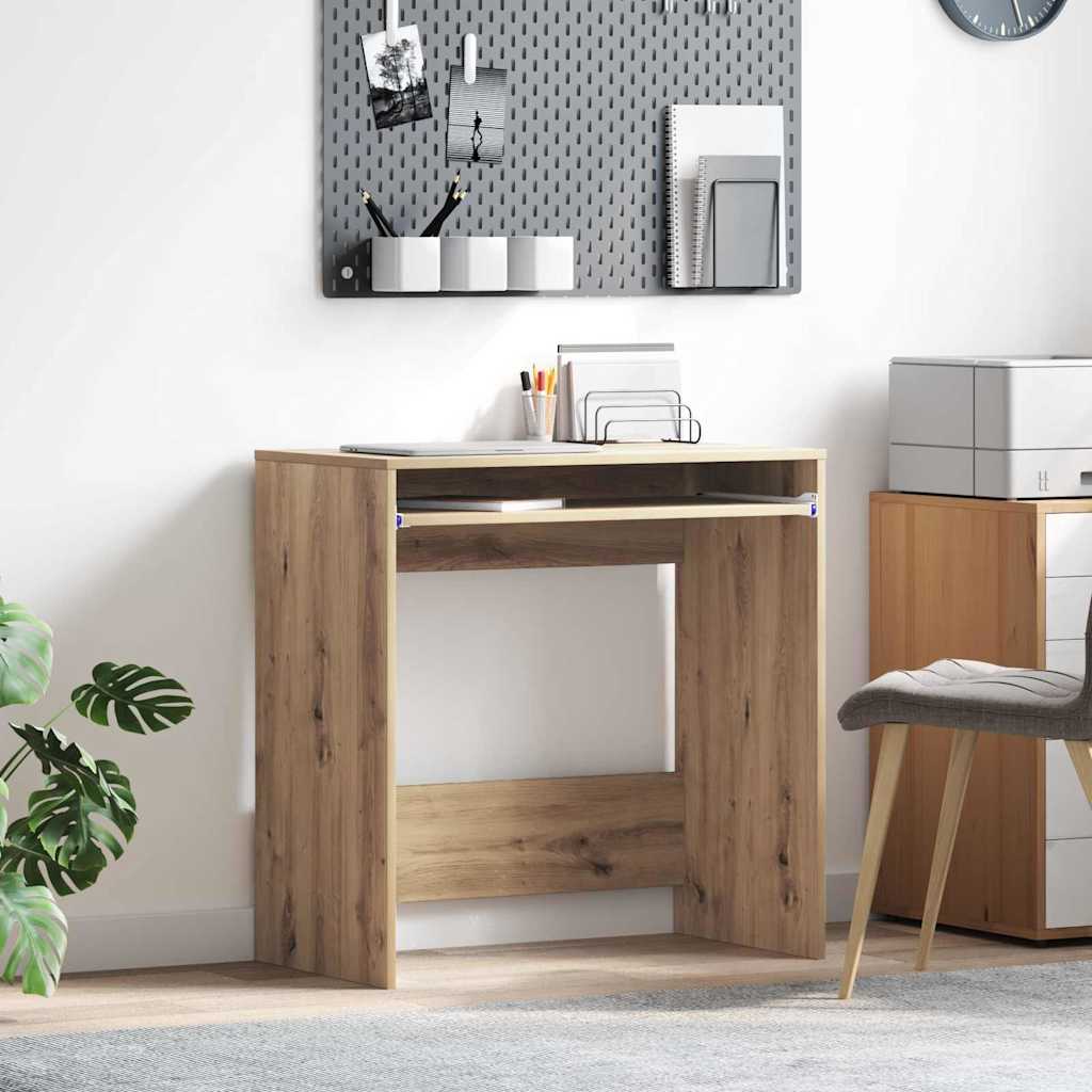 Skrivebord i artisan egetræ - 77,5 × 43 × 79 cm, konstrueret træ