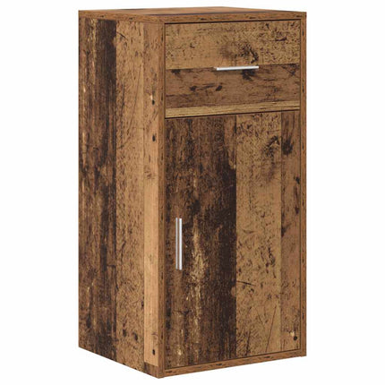 Sideboard med skuffe Gammelt træ 38 x 34 x 75 cm