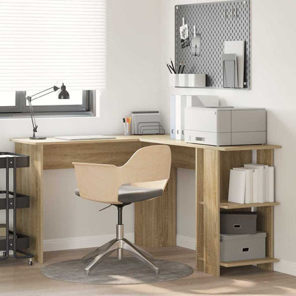 Hjørneskrivebord Sonoma eg Konstrueret træ 140 x 113,5 x 75 cm