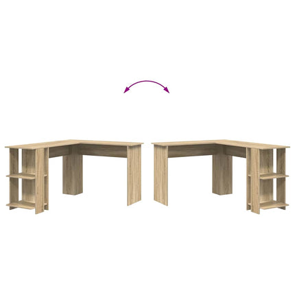 Hjørneskrivebord Sonoma eg Konstrueret træ 140 x 113,5 x 75 cm