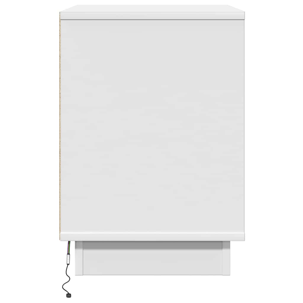 Natskab 2 pcs Hvid 50 x 34,5 x 50 cm. Konstrueret træ