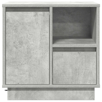 Natskab 2 pcs Beton Grå 50 x 34,5 x 50 cm. Konstrueret træ