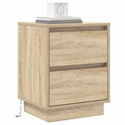 Natskab 2 pcs Sonoma eg 39 x 34,5 x 50 cm Konstrueret træ