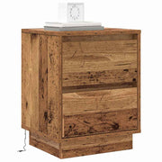 Natskab 2 pcs Gammelt træ 39 x 34,5 x 50 cm Konstrueret træ