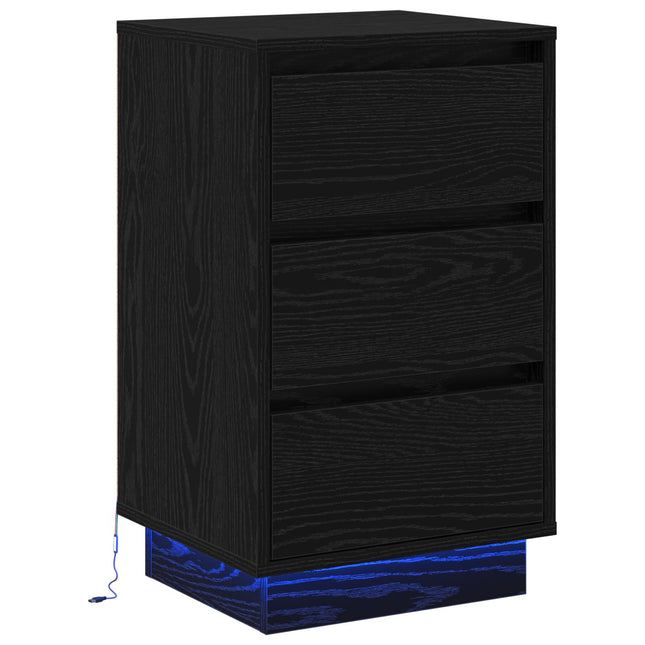 Natskab Sort eg 39 x 34,5 x 65 cm Konstrueret træ