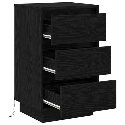 Natskab Sort eg 39 x 34,5 x 65 cm Konstrueret træ