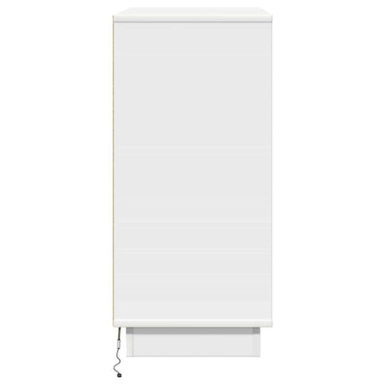 Natskab Hvid 71 x 34,5 x 75 cm Konstrueret træ