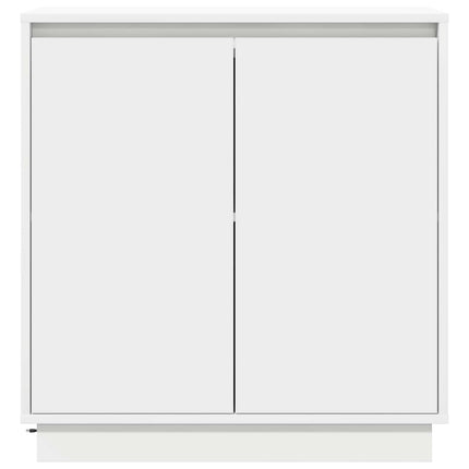 LED Sideboard Hvid 71 x 34,5 x 75 cm Konstrueret træ