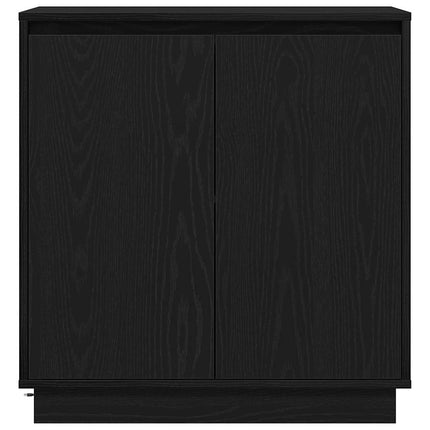 LED Sideboard Sort eg 71 x 34,5 x 75 cm Konstrueret træ