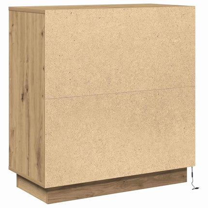 LED Sideboard Artisan-eg 71 x 34,5 x 75 cm Konstrueret træ
