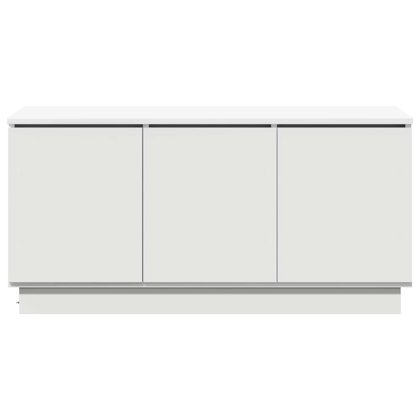 TV-skab Hvid 100 x 38 x 49 cm Konstrueret træ