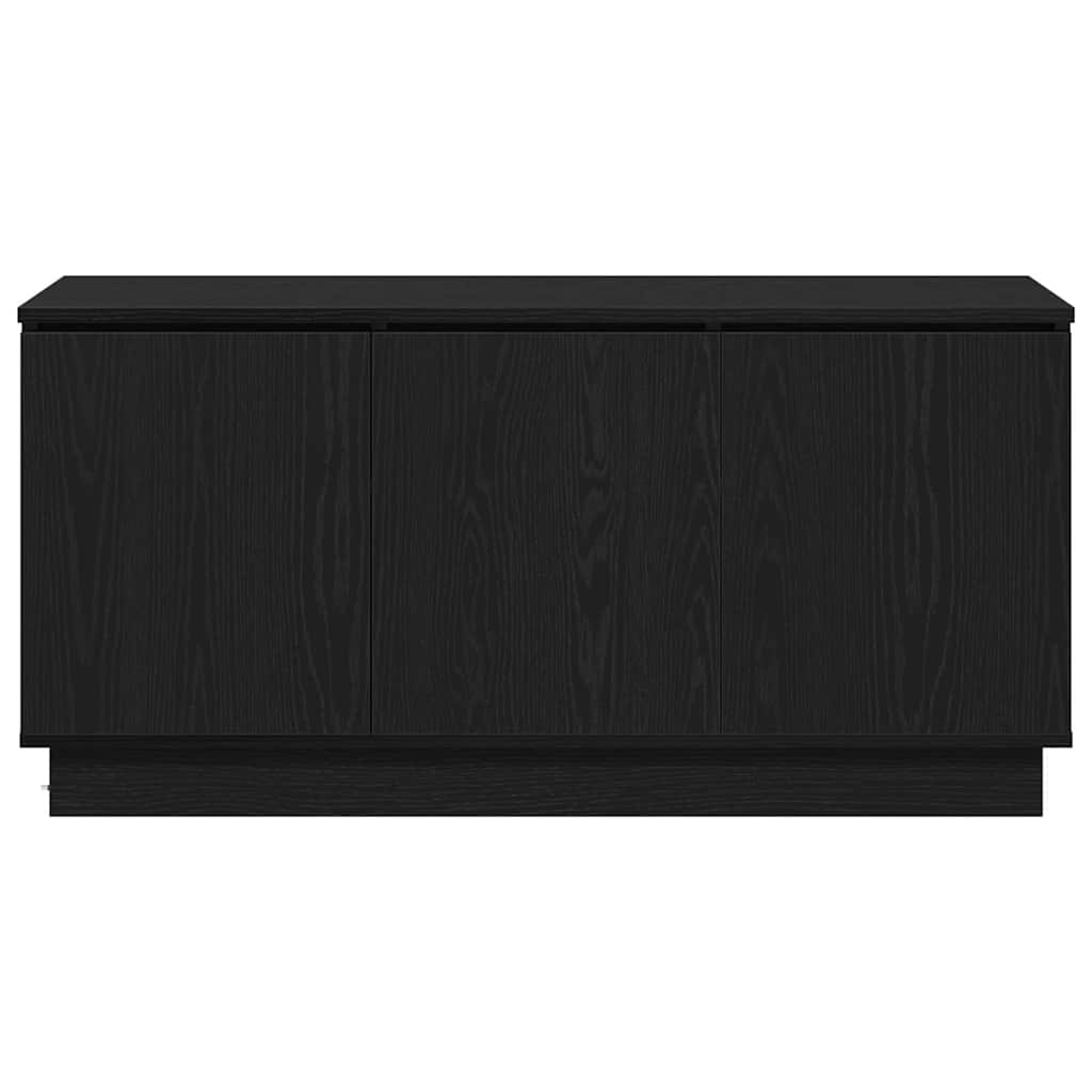 TV-skab Sort eg 100 x 38 x 49 cm Konstrueret træ