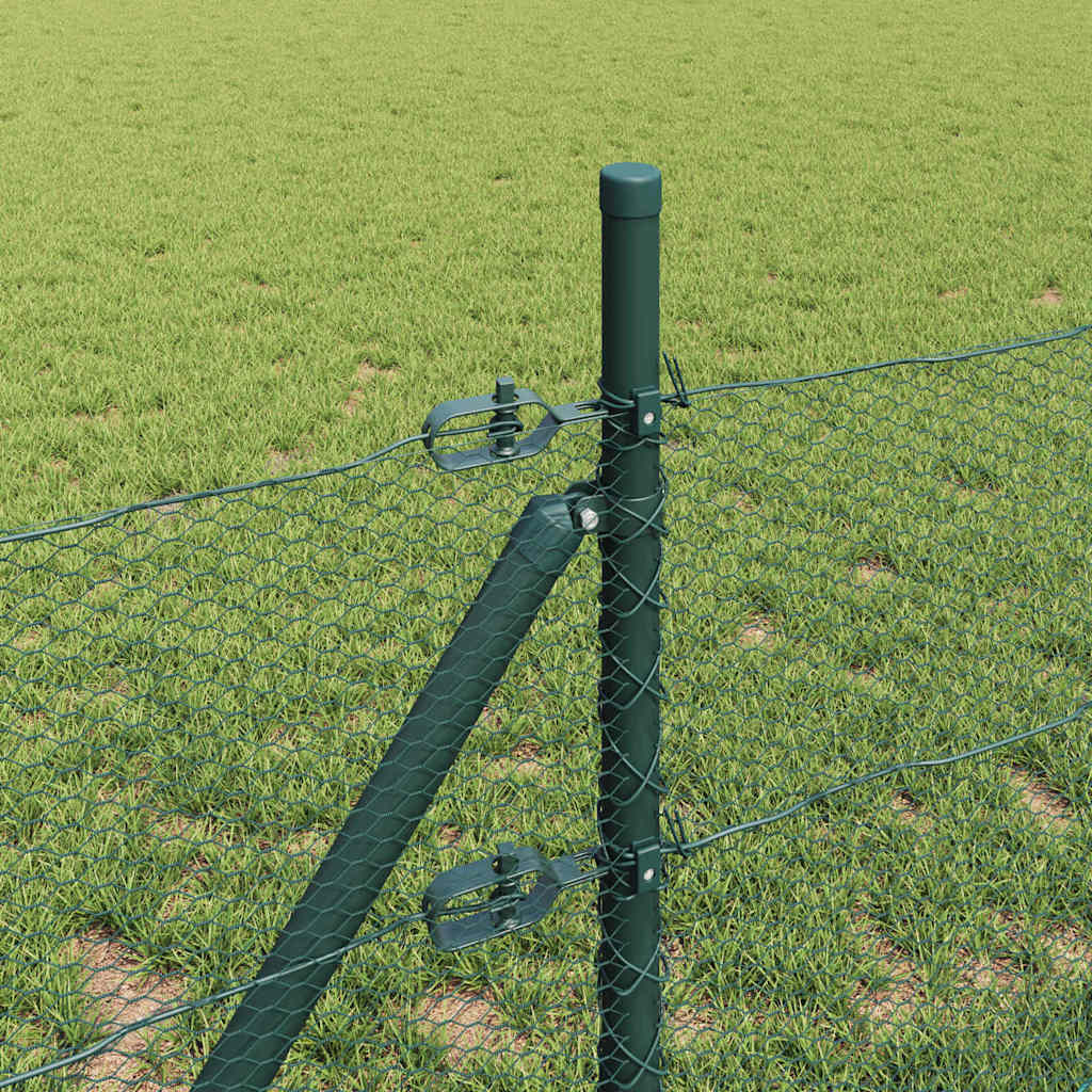Grundfikseret svejset trådgærde 10 x 0,5 m (B x H)