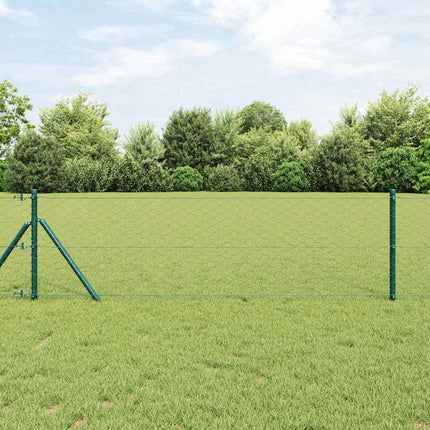 Hexagonal hegnsgrundfiks 10 x 0,6 m PVC-belagt stål Grøn Mesh