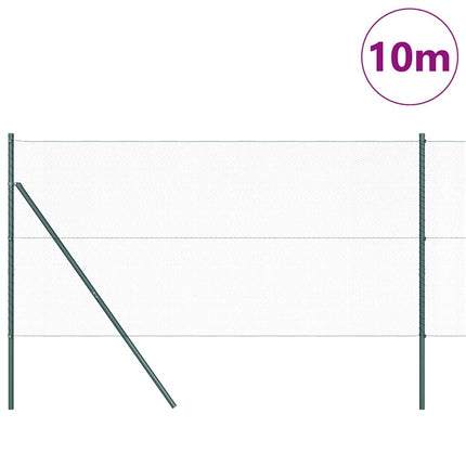 Hexagonal hegnsgrundfiks 10 x 1,4 m PVC-belagt stål Grøn Mesh