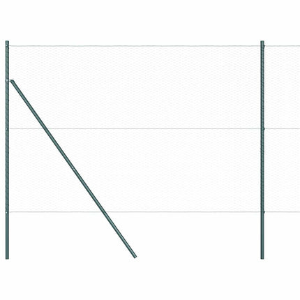 Hexagonal hegnsgrundfiks 10 x 1,5 m PVC-belagt stål Grøn Mesh
