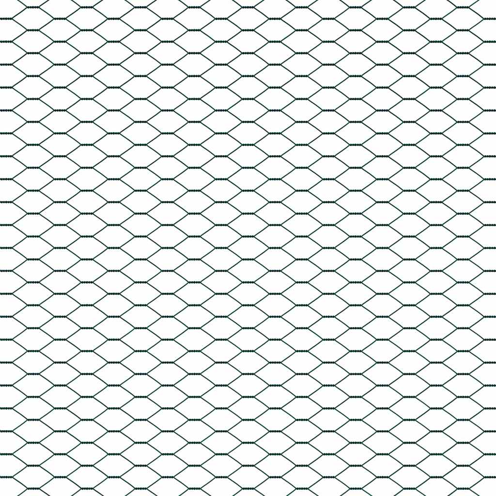 Hegnspæl Grøn 10 x 1,6 m (13 mm mesh) Stål og PVC
