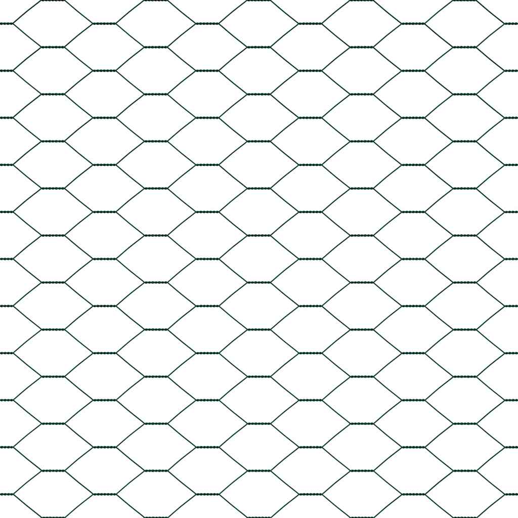Hegnspæl Grøn 25 x 0,6 m (25 mm mesh) Stål og PVC