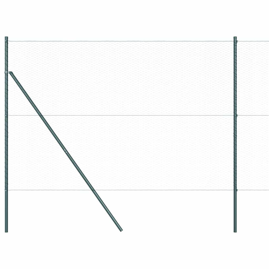 Hegnspæl Grøn 50 x 1,6 m (25 mm net) Stål og PVC