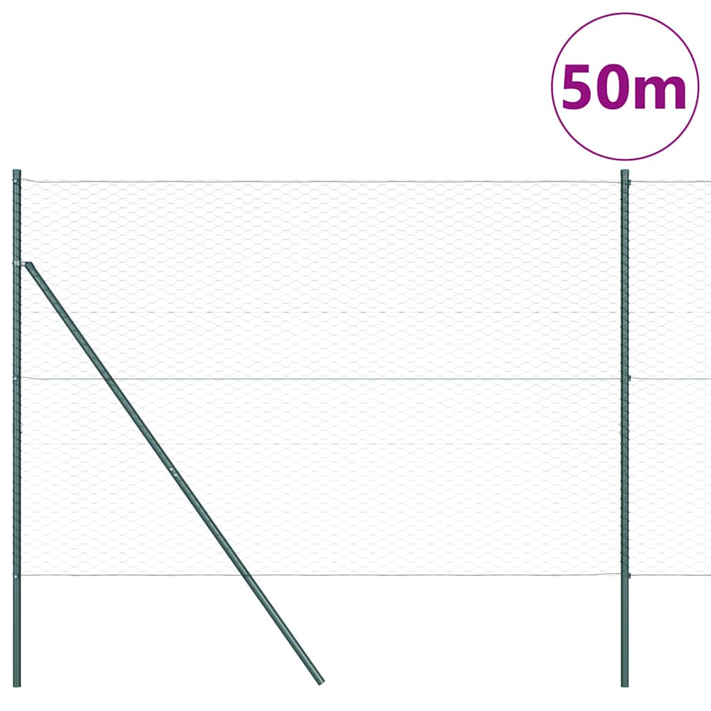Grundfikseret svejset trådgærde 50 x 1,6 m (B x H)