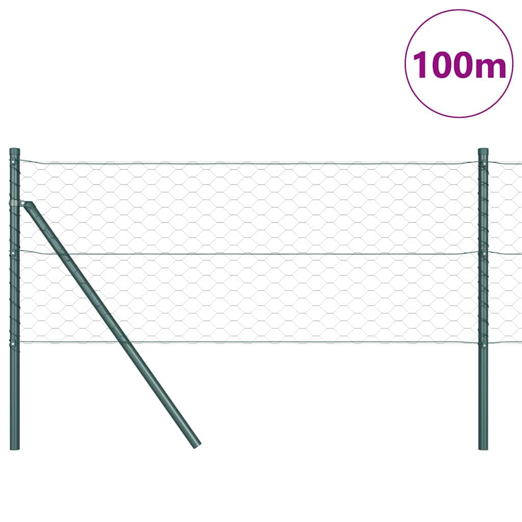 Grundfikseret svejset trådgærde 100 x 0,8 m (B x H)