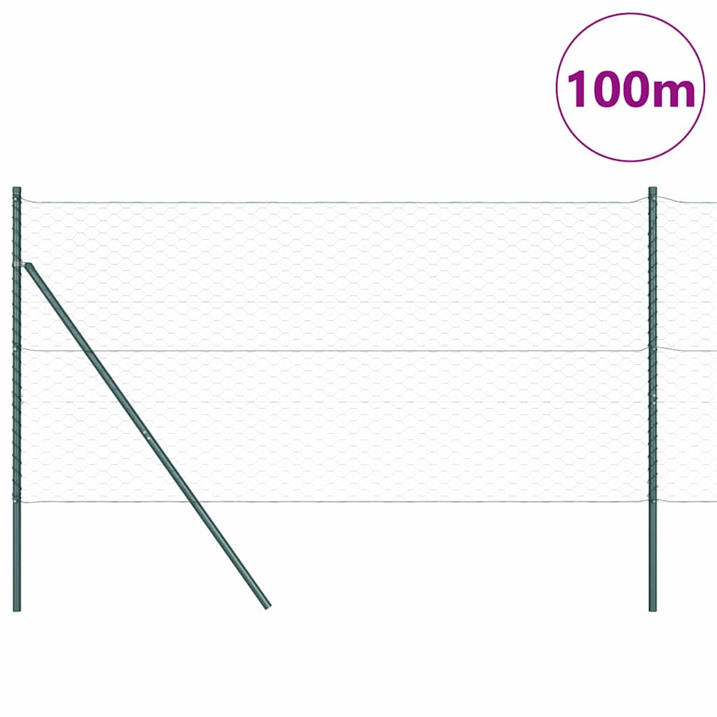 Grundfikseret svejset trådgærde 100 x 1,4 m (B x H)