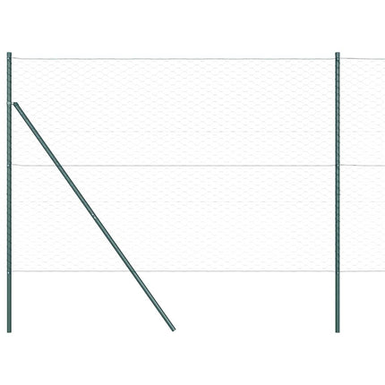 Hexagonal hegnsgrundfiks 100 x 1,5 m PVC-belagt stål Grøn Mesh