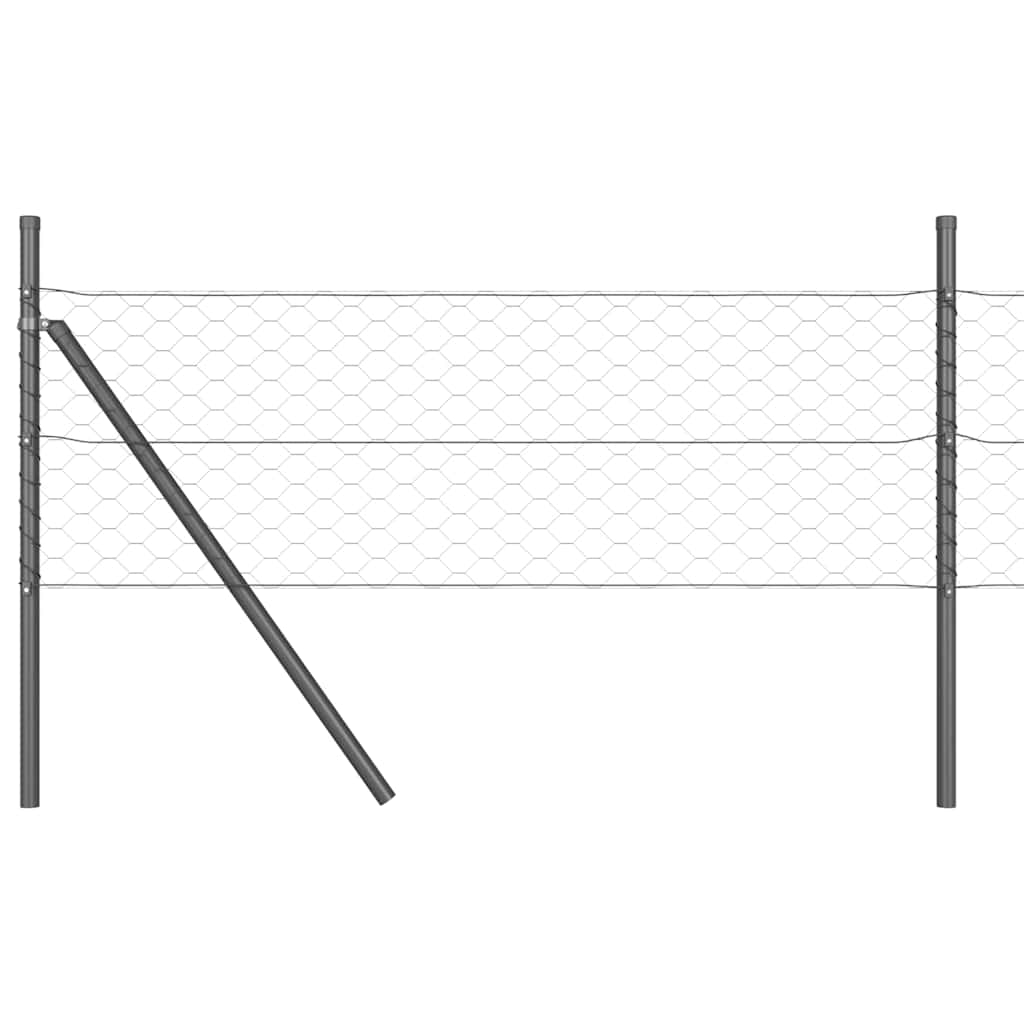 Grundfikseret svejset trådgærde 10 x 0,4 m (B x H)
