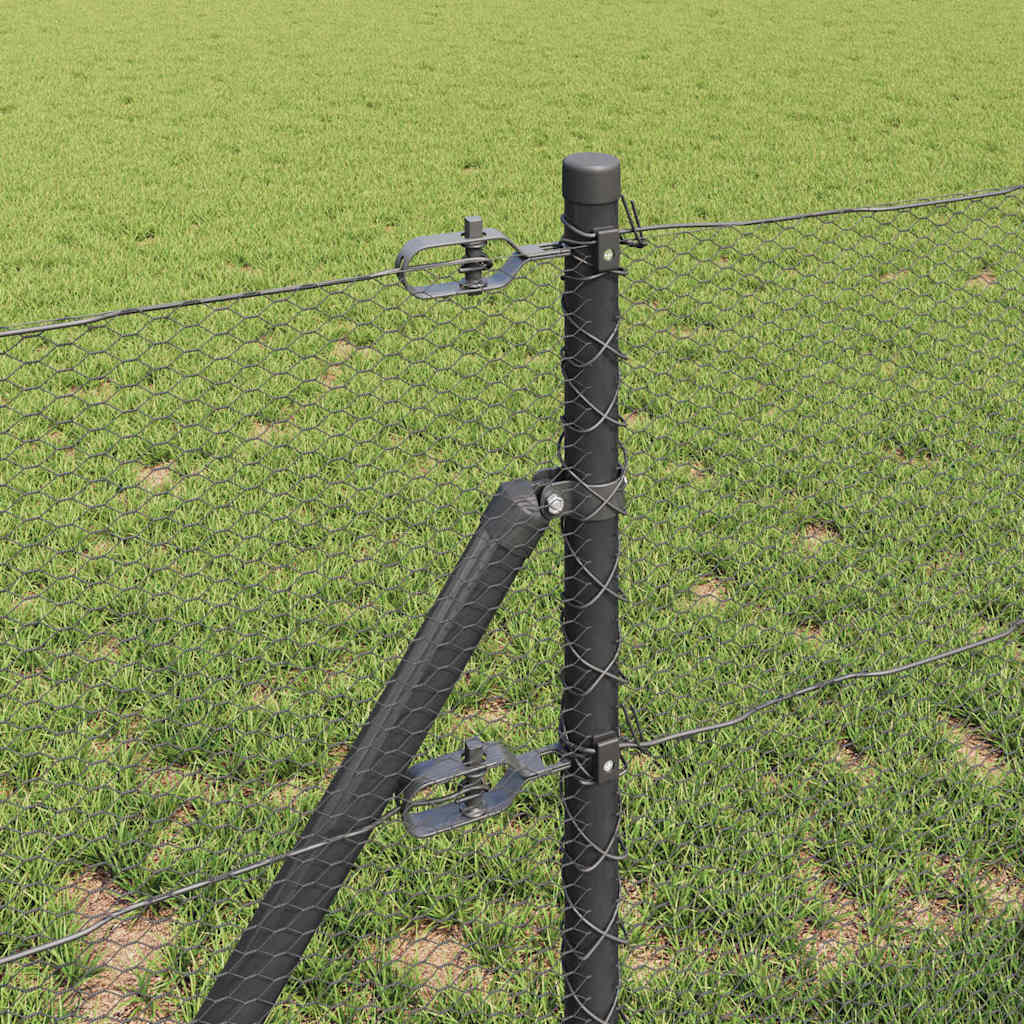 Grundfikseret svejset trådgærde 10 x 0,6 m (B x H)