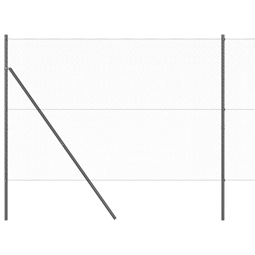 Grundfikseret svejset trådgærde 10 x 1,5 m (B x H)