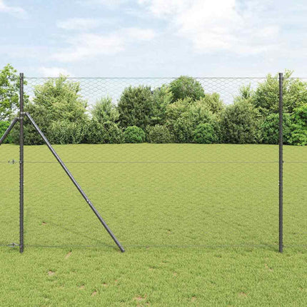 Udendørs sekskantet hegnsfastgørelse 10 x 1,6 m PVC-belagt stål