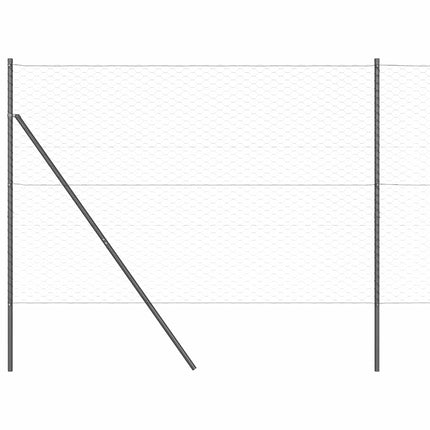 Udendørs sekskantet hegnsfastgørelse 10 x 1,6 m PVC-belagt stål