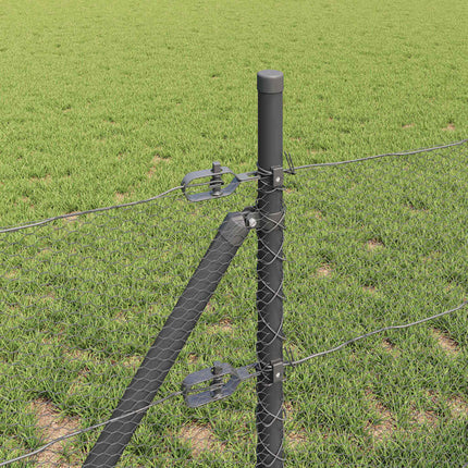 Udendørs sekskantet hegnsfastgørelse 25 x 0,5 m PVC-belagt stål