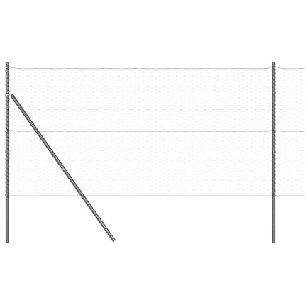 Udendørs sekskantet hegnsfastgørelse 25 x 1,4 m PVC-belagt stål