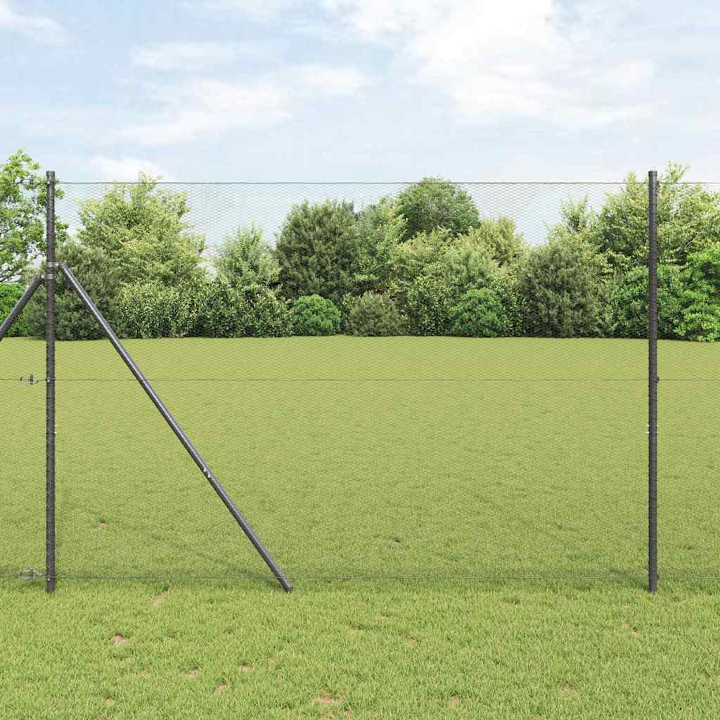 Grundfikseret svejset trådgærde 25 x 1,5 m (B x H)