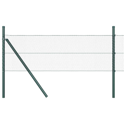 Hexagonal hegnsgrundfiks 50 x 0,6 m PVC-belagt stål Grå Mesh
