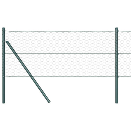Udendørs sekskantet hegnsfastgørelse 50 x 0,6 m PVC-belagt stål